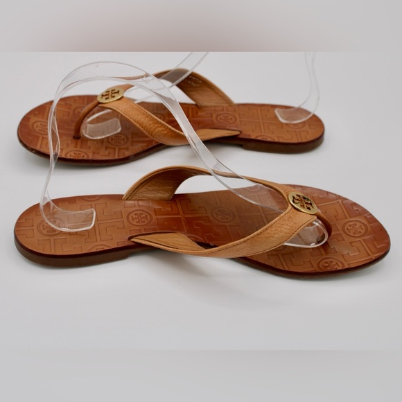 Tory Burch Thora Leather Thong Sandals Flip Flops Size 9 - Picture 4 of 9